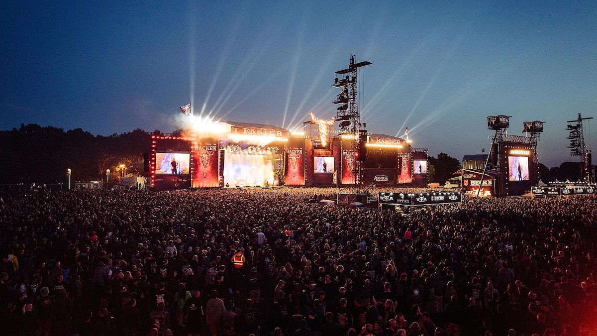 Wacken at night.