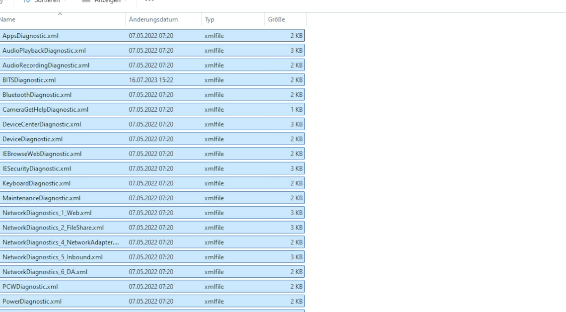 Windows: Select multiple files