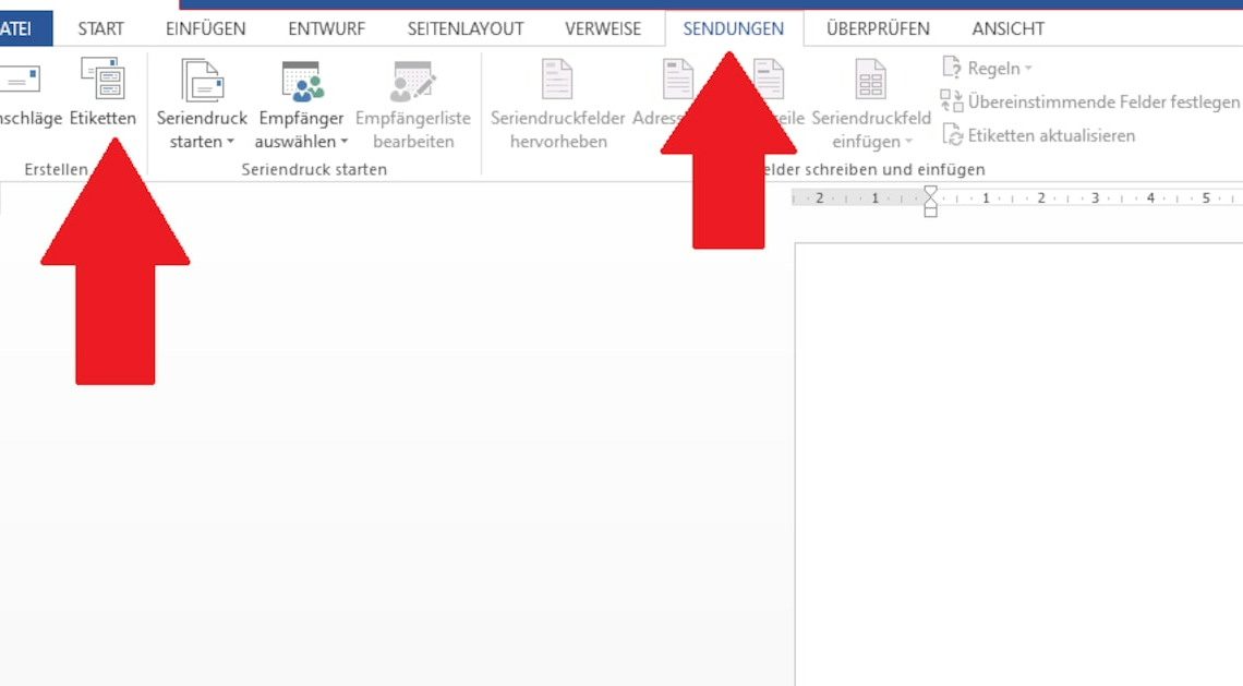 Create labels in Word - How it works