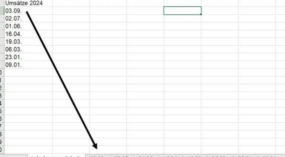 Create a table of contents for Excel sheets in a workbook