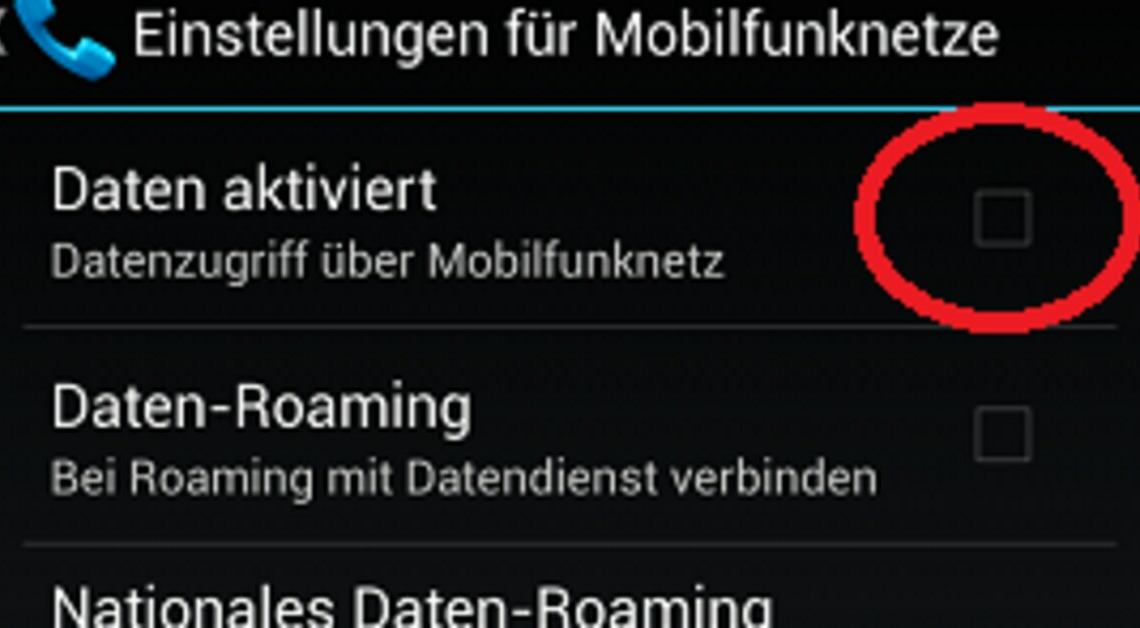 Android: How to disable mobile internet