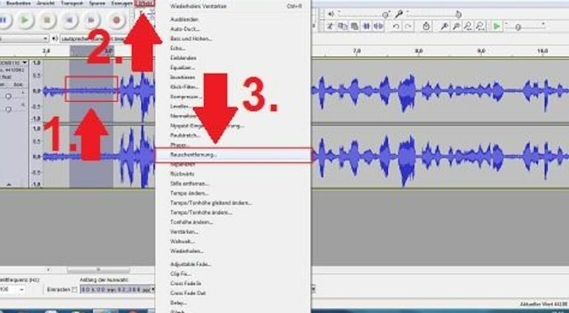 Audacity: Remove noise