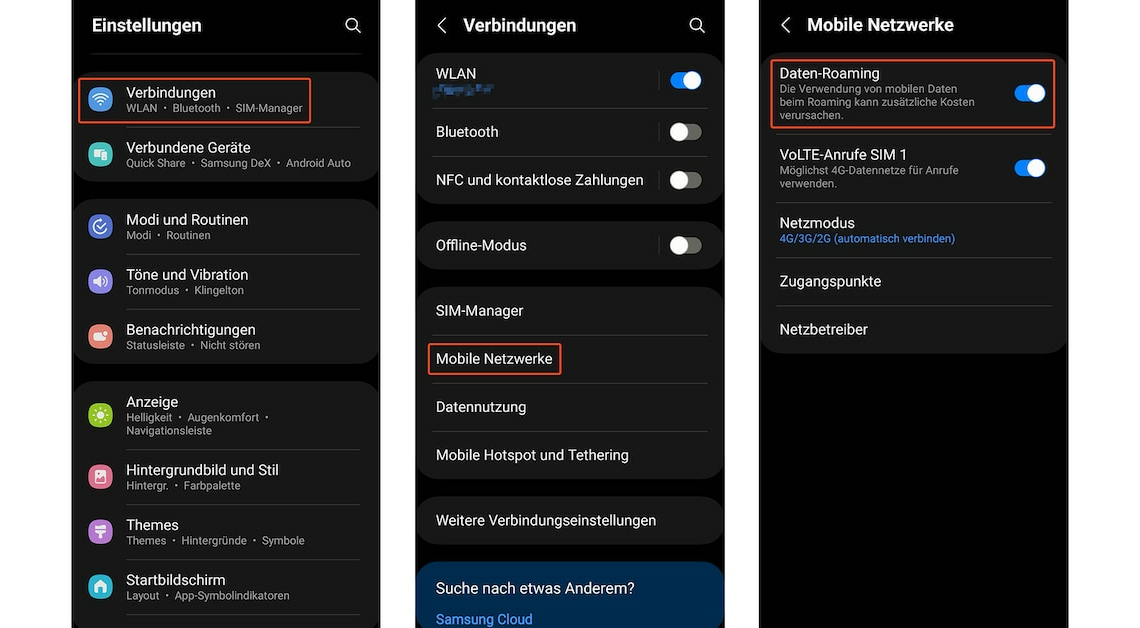 How to turn off data roaming on Android